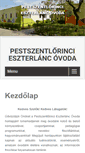 Mobile Screenshot of eszterlancovoda18.hu