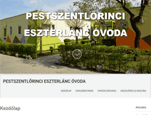 Tablet Screenshot of eszterlancovoda18.hu